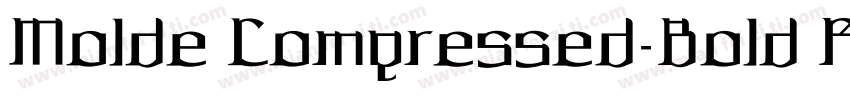 Molde Compressed-Bold Reverse字体转换